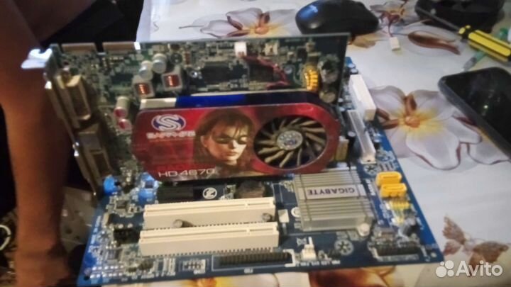 Материнская плата+проц+озу