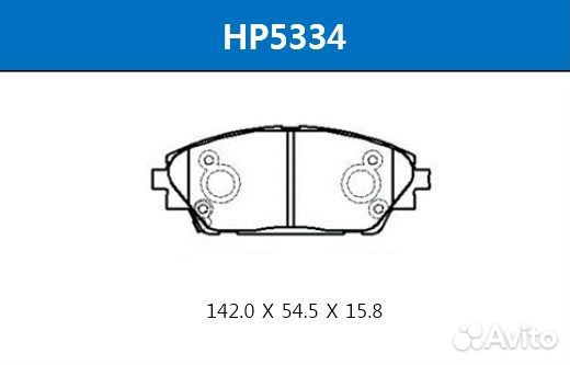 Колодки тормозные передние