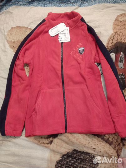 Новая флисовая толстовка 140, 164