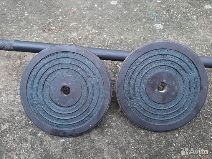 Штанга гриф блины бу