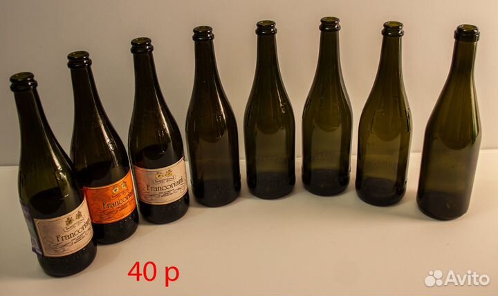 Бутылки из-под вина, шампанского, пива