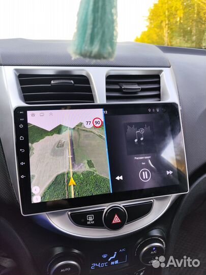 Магнитола на андроиде 2/32гб для hyundai solaris