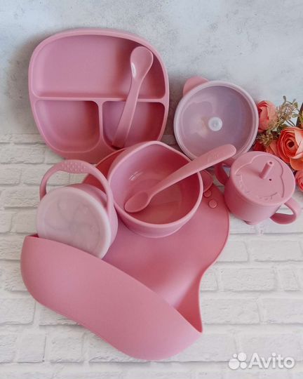 Детская посуда для кормления силиконовая