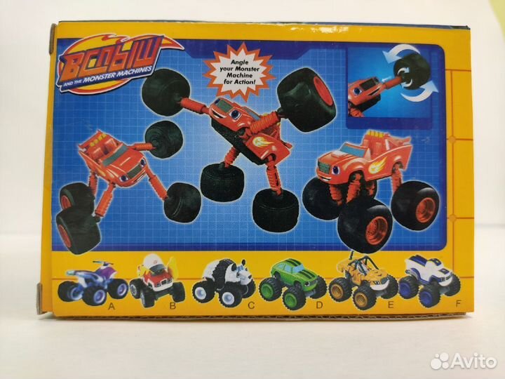 Вспыш и чудо-машинки монстер трак Панда, 8 см