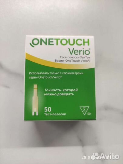 Тест полоски one touch verio