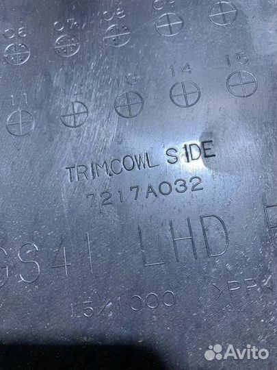 Обшивка стойки передняя правая Mitsubishi Lancer