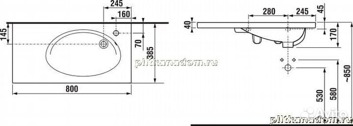 Jika Tigo 8122180001061 Раковина 80