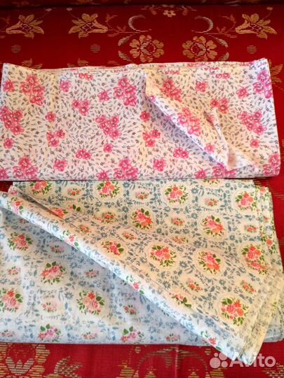 Отрезы лён ситец шерсть шёлк