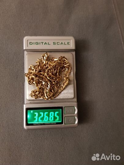 Цепь золотая мужская двойная панцирная