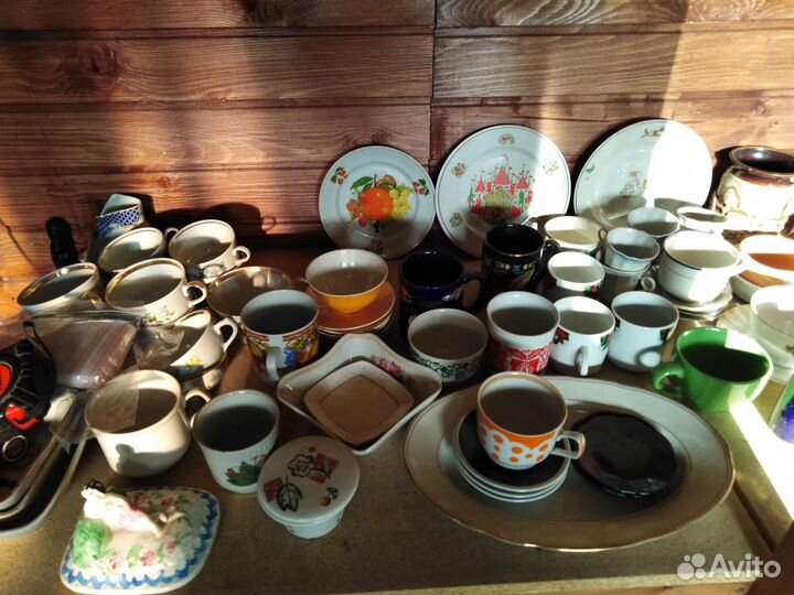 Посуда СССР фарфор и стекло