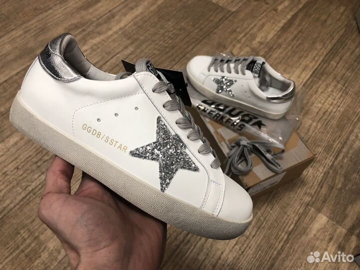 Кеды golden goose женские кожаные