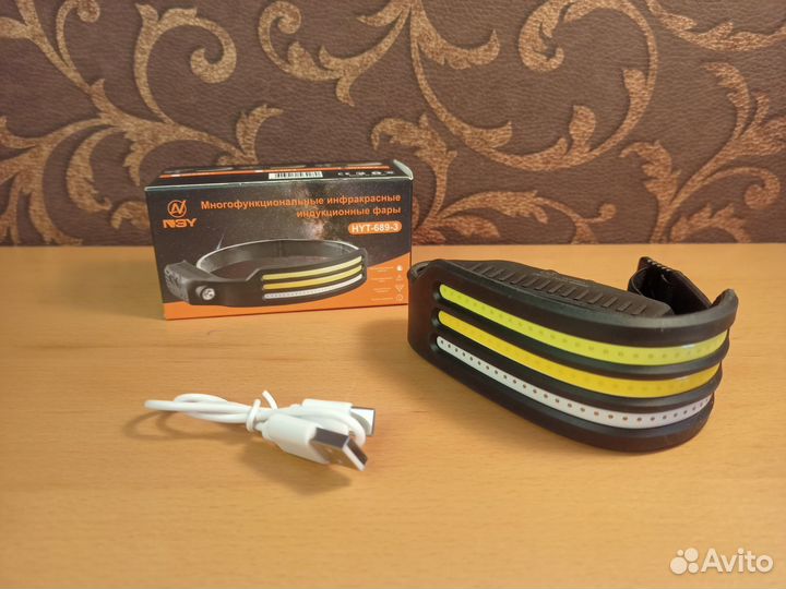 Налобный фонарь аккумуляторный