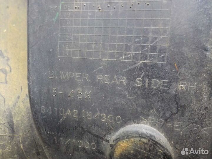 Накладка заднего бампера прав Mitsubishi Outlender