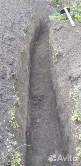 Водопровод канализация траншеи сливная яма