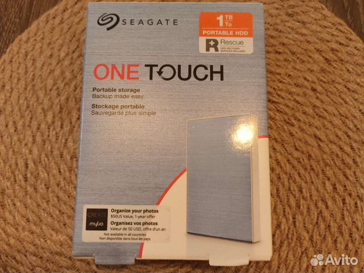 Внешний жесткий диск Seagate One Touch 1Tb новый