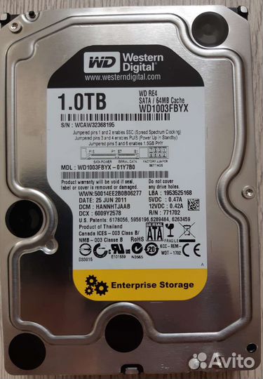 Жесткий диск Western Digital WD Black 1tб