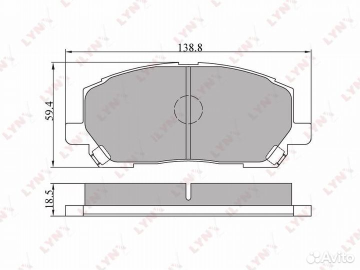 Колодки тормозные дисковые перед