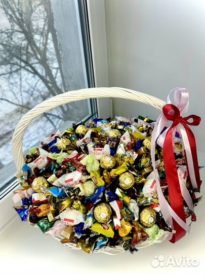 Корзина из конфет