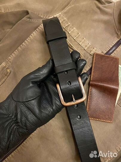 Ремень мужской кожаный