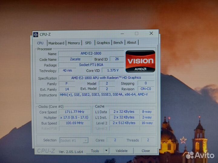 Моноблок asus AMD E2-1800