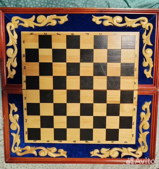Шахматы резные деревянные