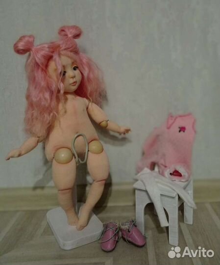 Кукла шарнирная текстильная