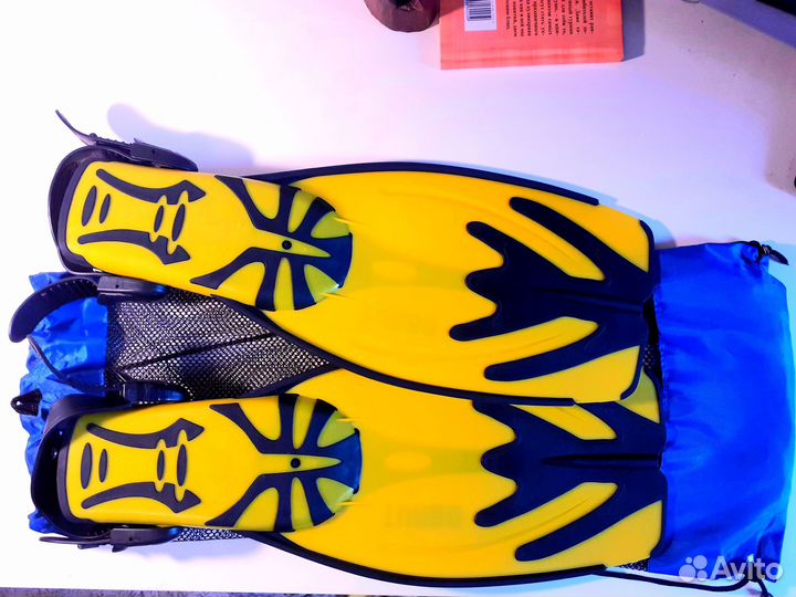 Ласты для плавания новые, с открытой пяткой р39-43