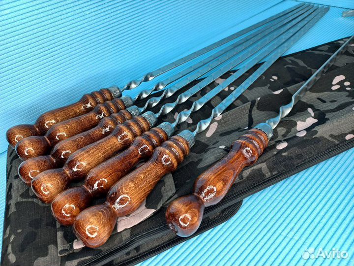 Набор шампуров в чехле 9в1 + мангал