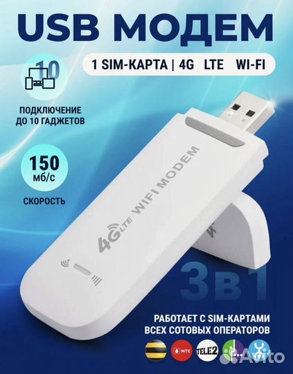 Модем и плюс