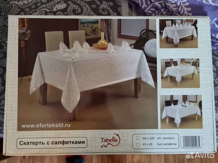 Скатерть и салфетки, декор для кухни