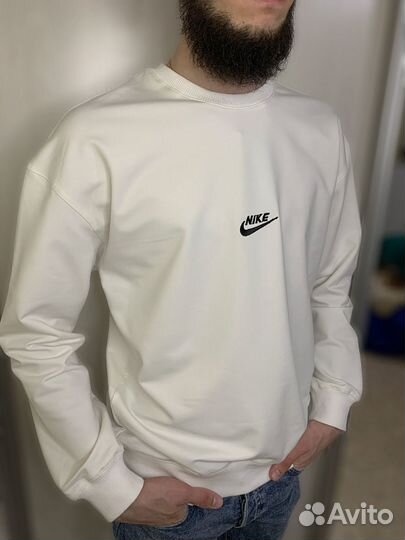 Белый свитшот унисекс Nike 42 размера