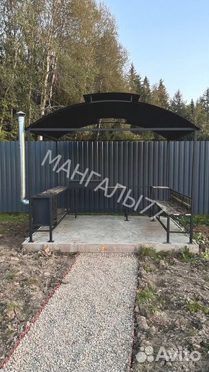 Мангал в стиле лофт