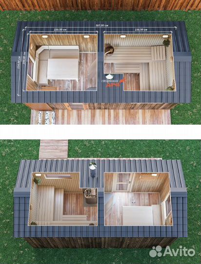 Проект каркасной бани