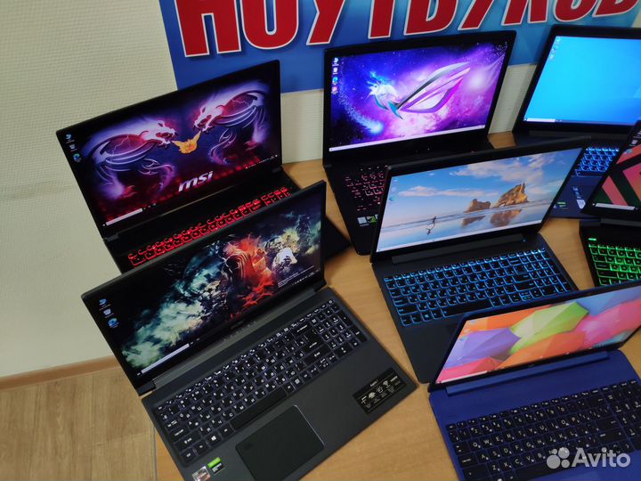 Ноутбуки б/у MSI asus dell core i7 i5 i3 Ryzen ips