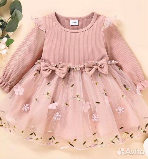 Платье и туфли для девочки 80 86