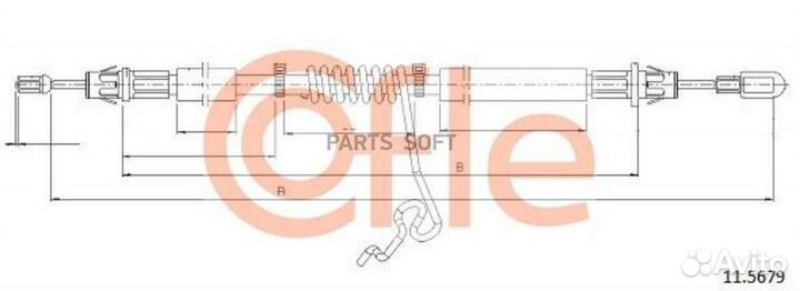 Cofle 92.11.5679 Трос стояночного тормоза