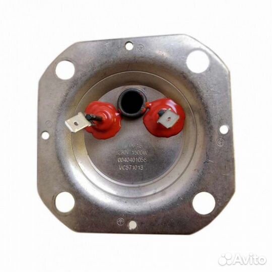 Тэн 1500W, нерж, 90, М6,L235мм, квадратный фланец