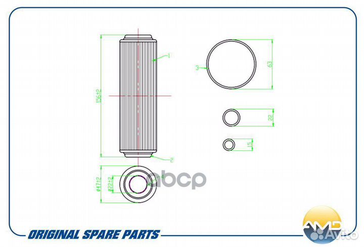 Фильтр масляный AMD.FL224 AMD