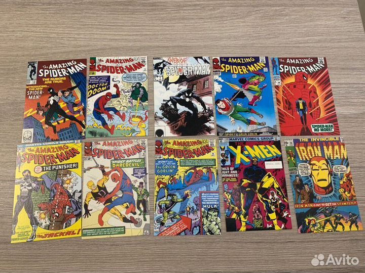 Открытки Marvel коллекционный набор 200 шт 2005 US