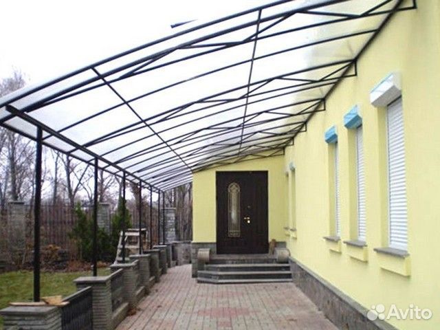 Навесы из поликарбоната 3х5