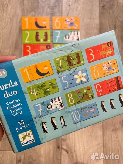 Настольная игра Djeco пазл Цифры