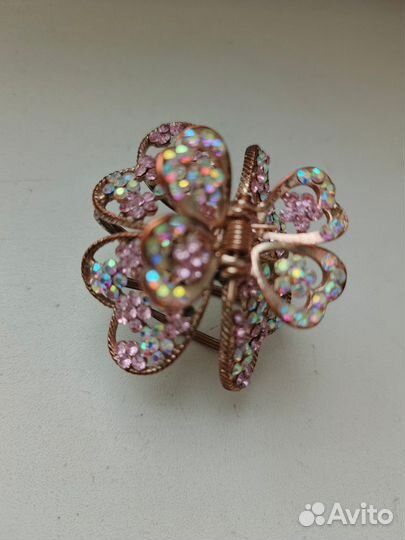 Заколка для волос со стразами
