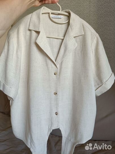 Рубашка Terranova, лен, S,M,L,XL
