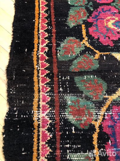 Ковер шерстяной ручной работы винтажный