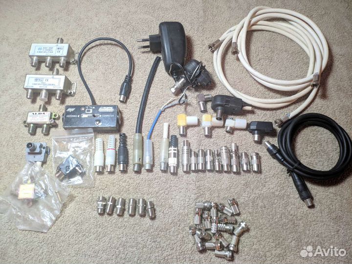 Штекер,F-разъем и разветвитель для TV