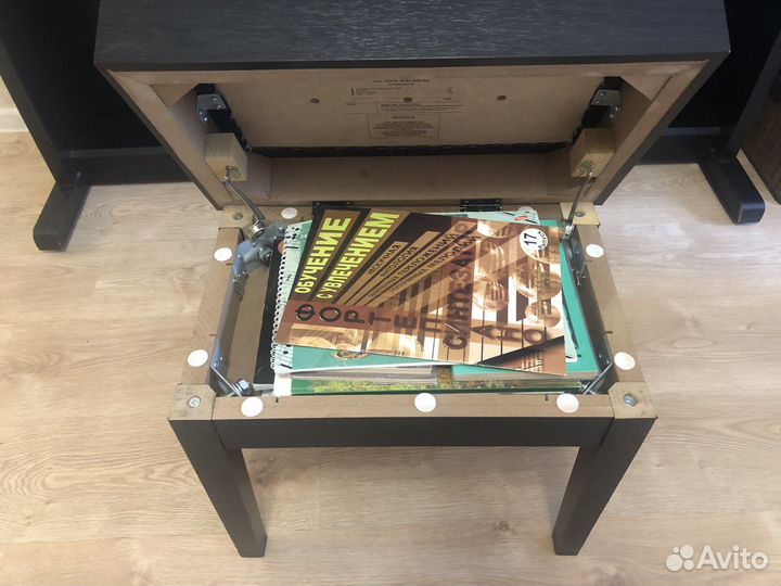 Банкетка для пианино с ящиком для нот