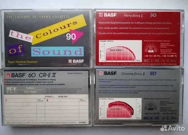 Аудиокассета Basf набор (4 штуки)