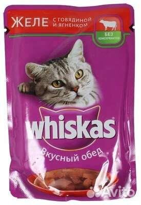 Влажный корм для кошек вискас