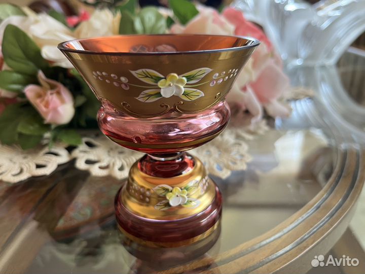 Маленькая вазочка Богемия