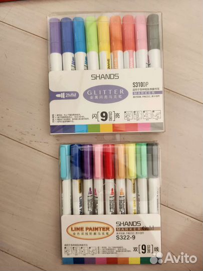 Маркеры акриловые корея, скетч маркеры, капилярные